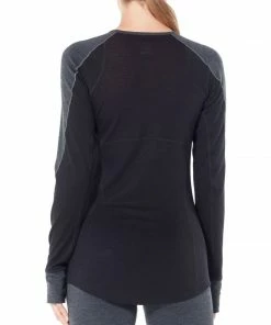 Icebreaker Women's BodyfitZone Merino 260 Zone Long Sleeve Crewe Thermal Top