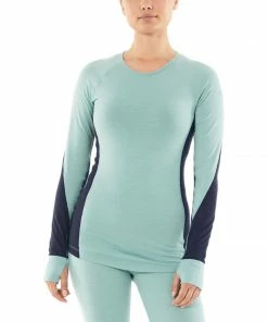 Icebreaker Women's BodyfitZone Merino 260 Zone Long Sleeve Crewe Thermal Top