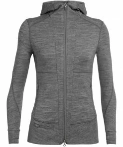 Icebreaker Women's Merino Quantum II Long Sleeve Zip Hood Jacket