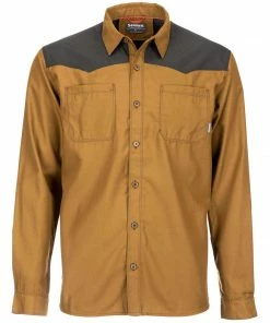 Simms Fishing Men's Blacks Ford Flannel Long Sleeve Shirt - Clearance