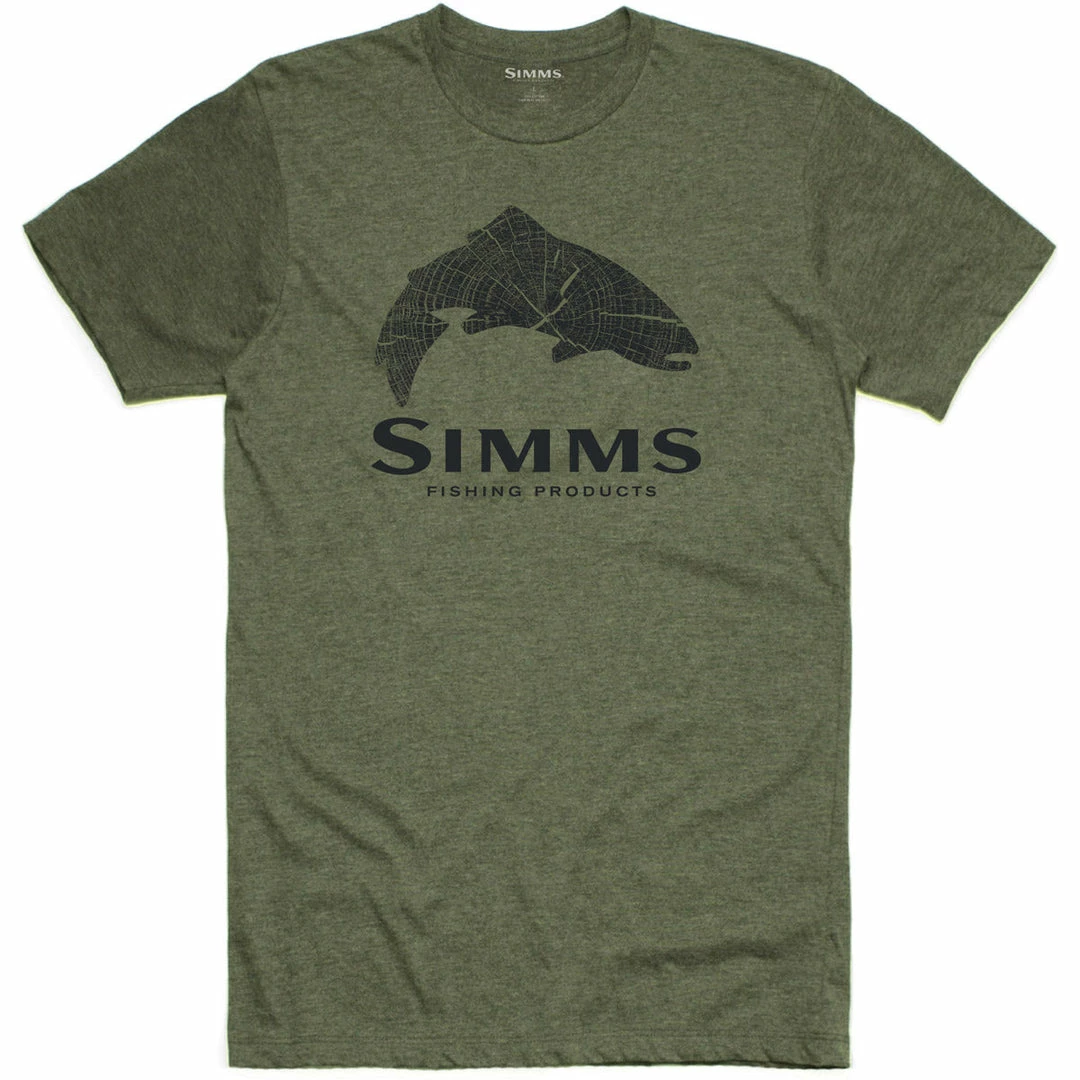 Simms Fishing Men's Wood Trout Fill T-Shirt 3 Simms Fishing Men's Wood Trout Fill T-Shirt