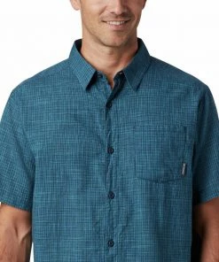 Columbia Men's Under Exposure Yarn-Dye Short Sleeve Shirt - Clearance