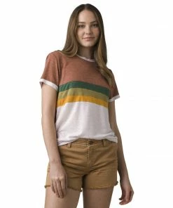 PrAna Women's Cozy Up Ringer Tee