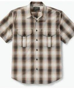 Filson Men's Feather Cloth Short Sleeve Shirt