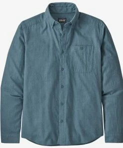 Patagonia Men's Long-Sleeved Vjosa River Pima Cotton Shirt - Clearance