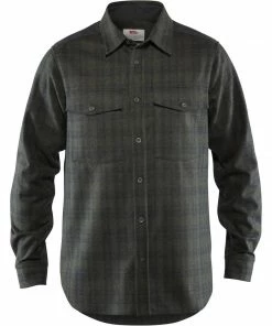 Fjallraven Men's Ovik Re-Wool Long Sleeve Shirt - Clearance