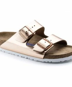 Birkenstock Men Arizona Soft Footbed Natural Leather