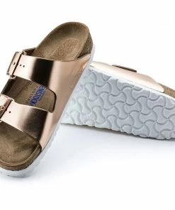 Birkenstock Men Arizona Soft Footbed Natural Leather