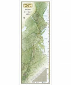 National Geographic Maps Appalachian Trail Wall Map [Laminated] Camp & Hike