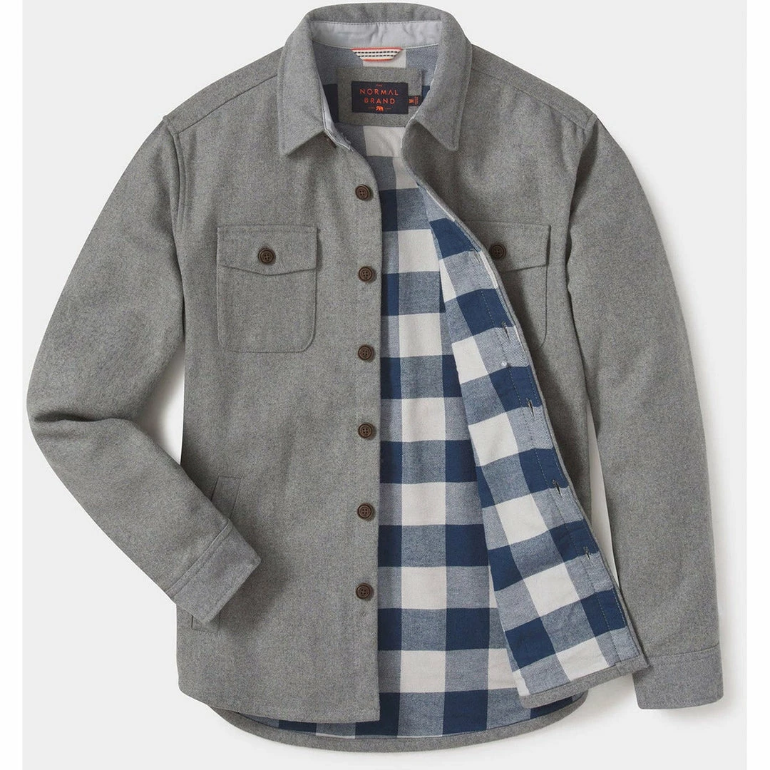 The Normal Brand Men's Brightside Flannel Lined Jacket 3 The Normal Brand Men's Brightside Flannel Lined Jacket