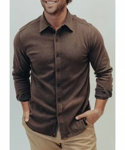 The Normal Brand Men's Puremeso Acid Wash Button Up Shirt