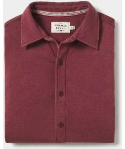 The Normal Brand Men's Puremeso Acid Wash Button Up Shirt