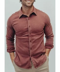 The Normal Brand Men's Puremeso Acid Wash Button Up Shirt