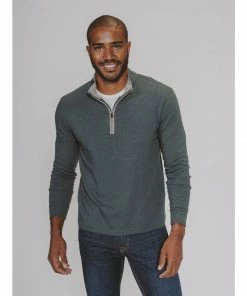 The Normal Brand Men's Puremeso Quarter Zip Pullover