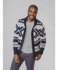 The Normal Brand Men's Nordic Full-Zip Cardigan
