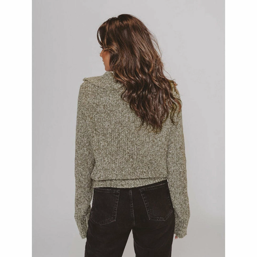 The Normal Brand Women's Dani Quarter Zip Sweater 4 The Normal Brand Women's Dani Quarter Zip Sweater