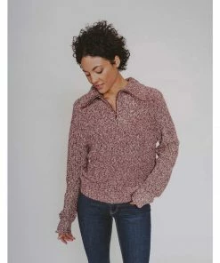 The Normal Brand Women's Dani Quarter Zip Sweater 13 The Normal Brand Women's Dani Quarter Zip Sweater