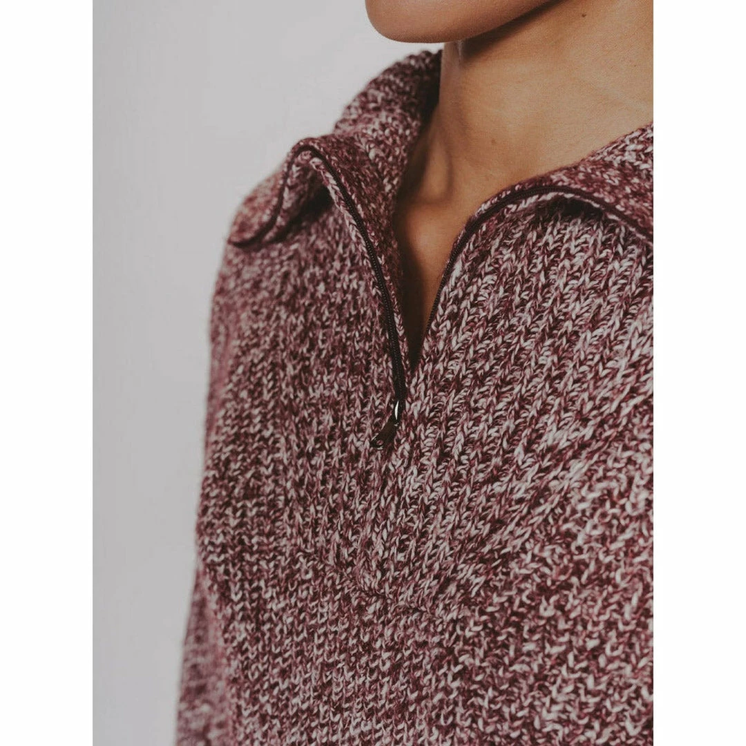 The Normal Brand Women's Dani Quarter Zip Sweater 9 The Normal Brand Women's Dani Quarter Zip Sweater