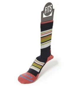 FITS Light Hiker Block Stripe Crew Socks Men