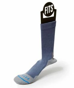 FITS Men Light Hiker Solid Crew Socks