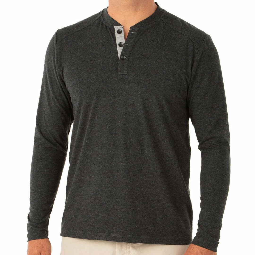 Free Fly Men's Bamboo Flex Henley 7 Free Fly Men's Bamboo Flex Henley