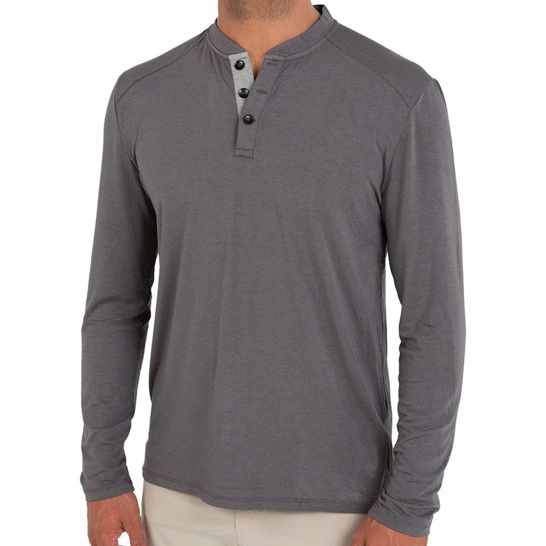 Free Fly Men's Bamboo Flex Henley 8 Free Fly Men's Bamboo Flex Henley