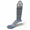 FITS Men Medium Hiker Striped Crew Socks