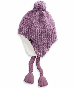 The North Face Kids Girls' Purrl Stitch Earflap Beanie 9 The North Face Kids Girls' Purrl Stitch Earflap Beanie
