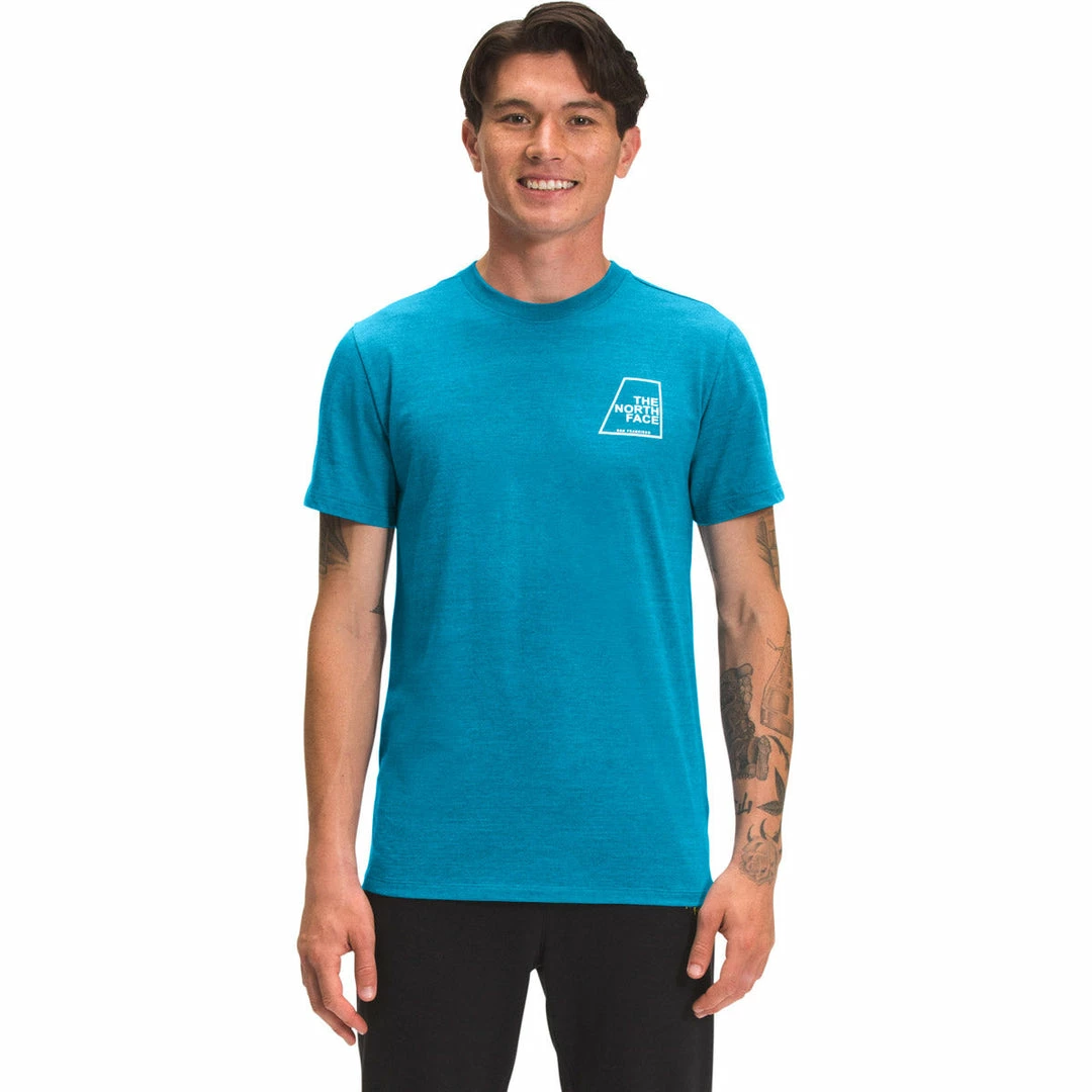 The North Face Men's Short Sleeve Logo Marks Tri-Blend Tee 3 The North Face Men's Short Sleeve Logo Marks Tri-Blend Tee