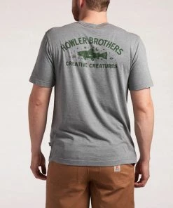 HOWLER BROTHERS Men's Creative Creatures Trout Pocket T-Shirt
