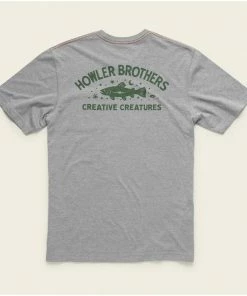HOWLER BROTHERS Men's Creative Creatures Trout Pocket T-Shirt