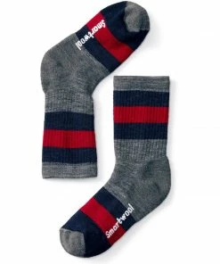 Smartwool Kids' Hike Medium Striped Crew Socks