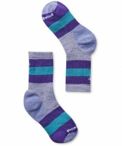 Smartwool Kids' Hike Medium Striped Crew Socks