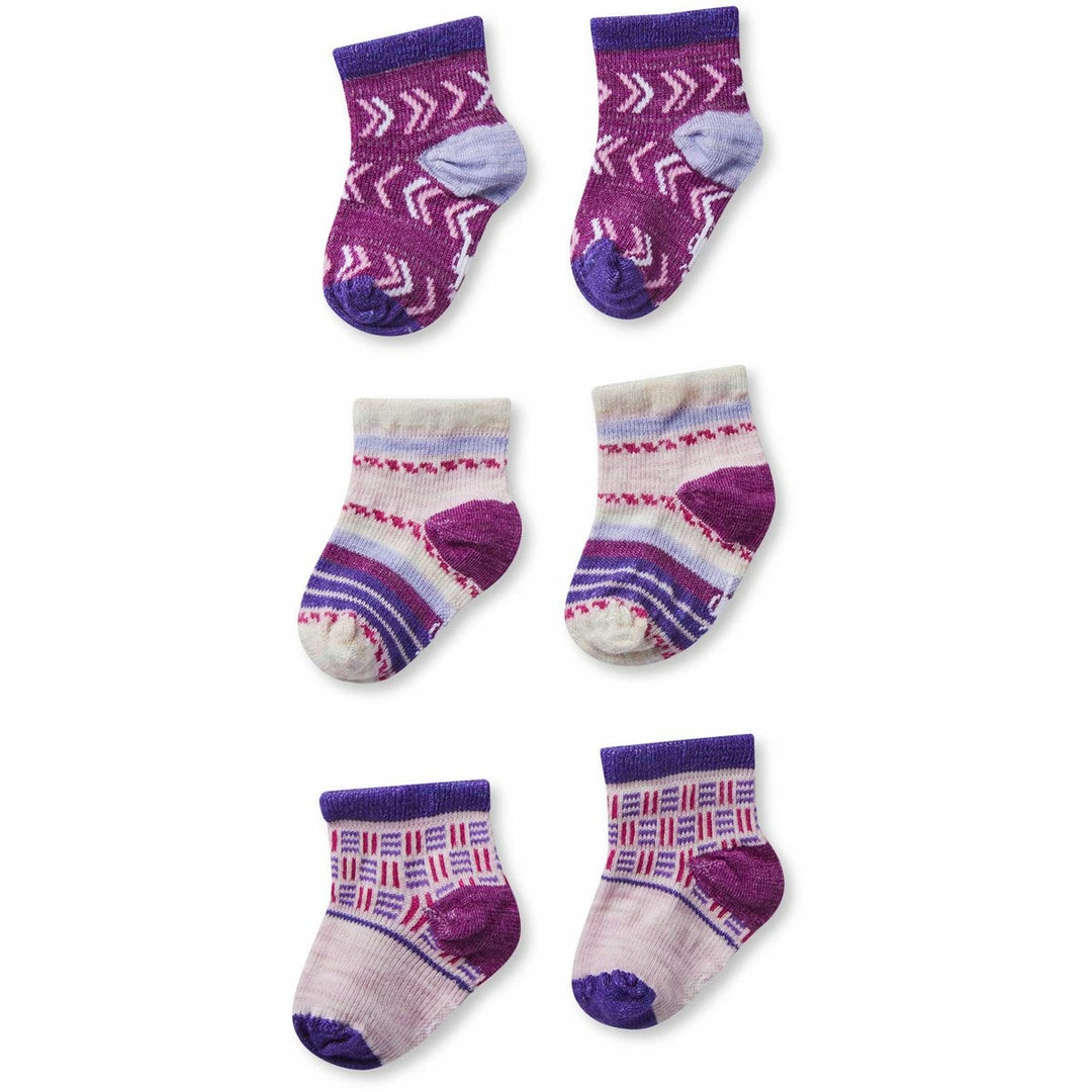 Smartwool Kids Baby Bootie Batch Socks Trio Gift Box 4 Smartwool Kids Baby Bootie Batch Socks Trio Gift Box