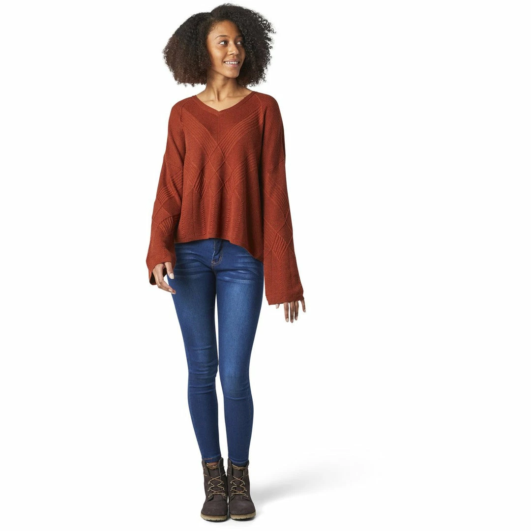 Smartwool Women's Shadow Pine Cable V-Neck Sweater - Clearance 7 Smartwool Women's Shadow Pine Cable V-Neck Sweater - Clearance