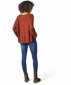 Smartwool Women's Shadow Pine Cable V-Neck Sweater - Clearance 16 Smartwool Women's Shadow Pine Cable V-Neck Sweater - Clearance