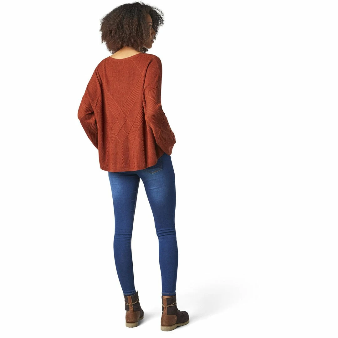 Smartwool Women's Shadow Pine Cable V-Neck Sweater - Clearance 8 Smartwool Women's Shadow Pine Cable V-Neck Sweater - Clearance