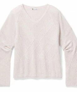 Smartwool Women's Shadow Pine Cable V-Neck Sweater - Clearance 17 Smartwool Women's Shadow Pine Cable V-Neck Sweater - Clearance