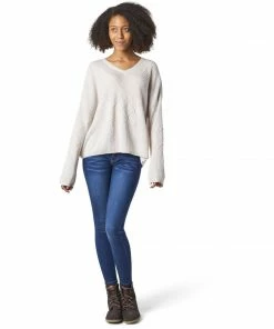 Smartwool Women's Shadow Pine Cable V-Neck Sweater - Clearance 18 Smartwool Women's Shadow Pine Cable V-Neck Sweater - Clearance