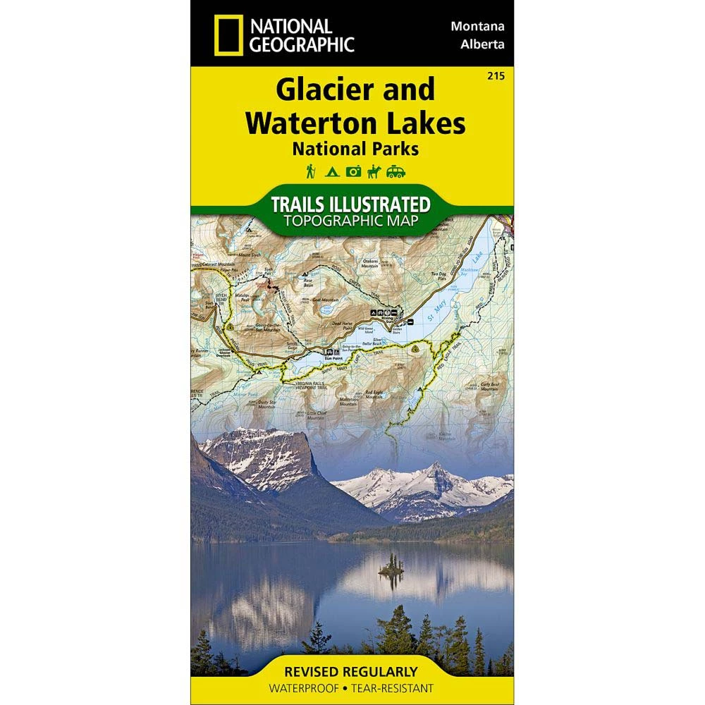 National Geographic Maps Trails Illustrated Map: Glacier & Waterton Lakes National Parks 3 National Geographic Maps Trails Illustrated Map: Glacier & Waterton Lakes National Parks