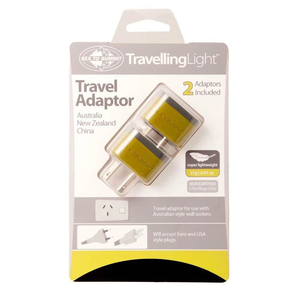 Sea To Summit Travelling Light Travel Adaptor - Australia/NZ/China 3 Sea To Summit Travelling Light Travel Adaptor - Australia/NZ/China