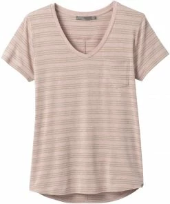 PrAna Women's Foundation Short Sleeve V-neck