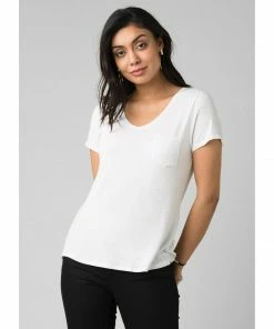 PrAna Women's Foundation Short Sleeve V-neck