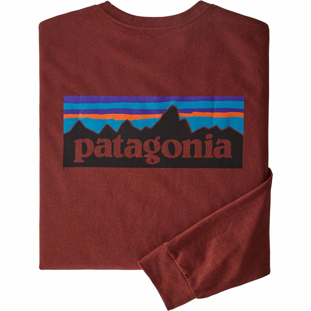 Patagonia Men's Long-Sleeved P-6 Logo Responsibili-Tee 3 Patagonia Men's Long-Sleeved P-6 Logo Responsibili-Tee