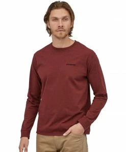 Patagonia Men's Long-Sleeved P-6 Logo Responsibili-Tee 21 Patagonia Men's Long-Sleeved P-6 Logo Responsibili-Tee