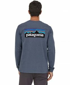 Patagonia Men's Long-Sleeved P-6 Logo Responsibili-Tee 31 Patagonia Men's Long-Sleeved P-6 Logo Responsibili-Tee