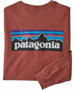 Patagonia Men's Long-Sleeved P-6 Logo Responsibili-Tee 32 Patagonia Men's Long-Sleeved P-6 Logo Responsibili-Tee