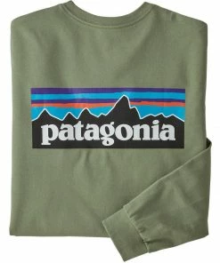 Patagonia Men's Long-Sleeved P-6 Logo Responsibili-Tee 35 Patagonia Men's Long-Sleeved P-6 Logo Responsibili-Tee