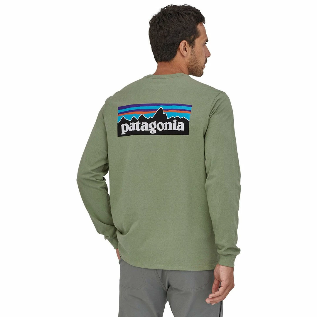 Patagonia Men's Long-Sleeved P-6 Logo Responsibili-Tee 20 Patagonia Men's Long-Sleeved P-6 Logo Responsibili-Tee