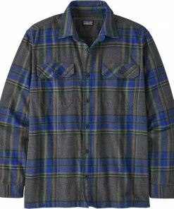 Patagonia Men's Long-Sleeved Organic Cotton Midweight Fjord Flannel Shirt - Clearance